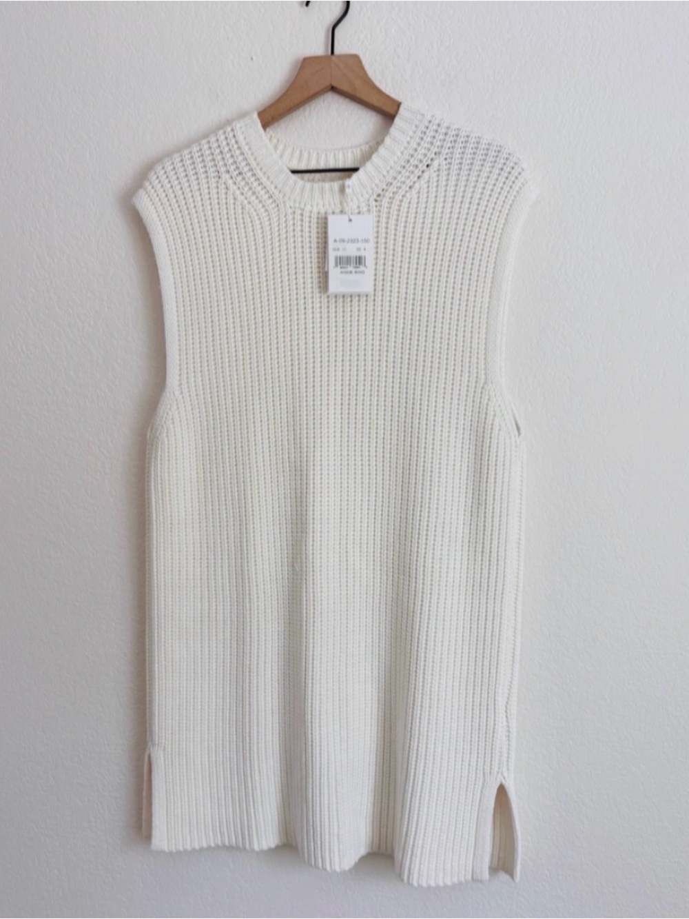 NWT Anine Bing Cable Knit Olivier Sweater in Ivory